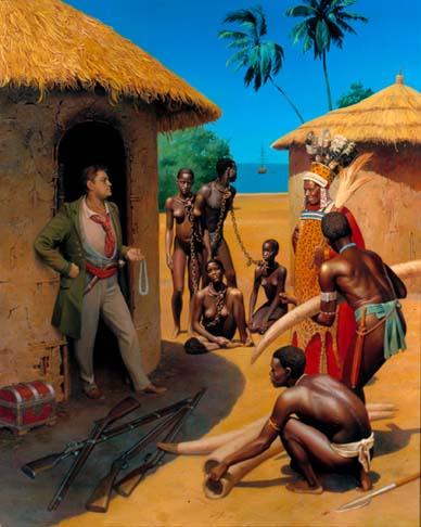 Black slaves. Ivory Coast.